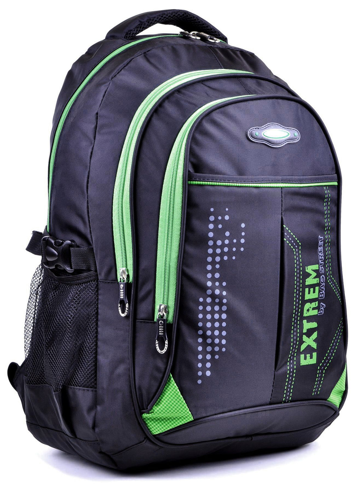 Solid Men's BACKPACK Black Green Youth TORNISTER Bag Street EXTREM Brand no brand