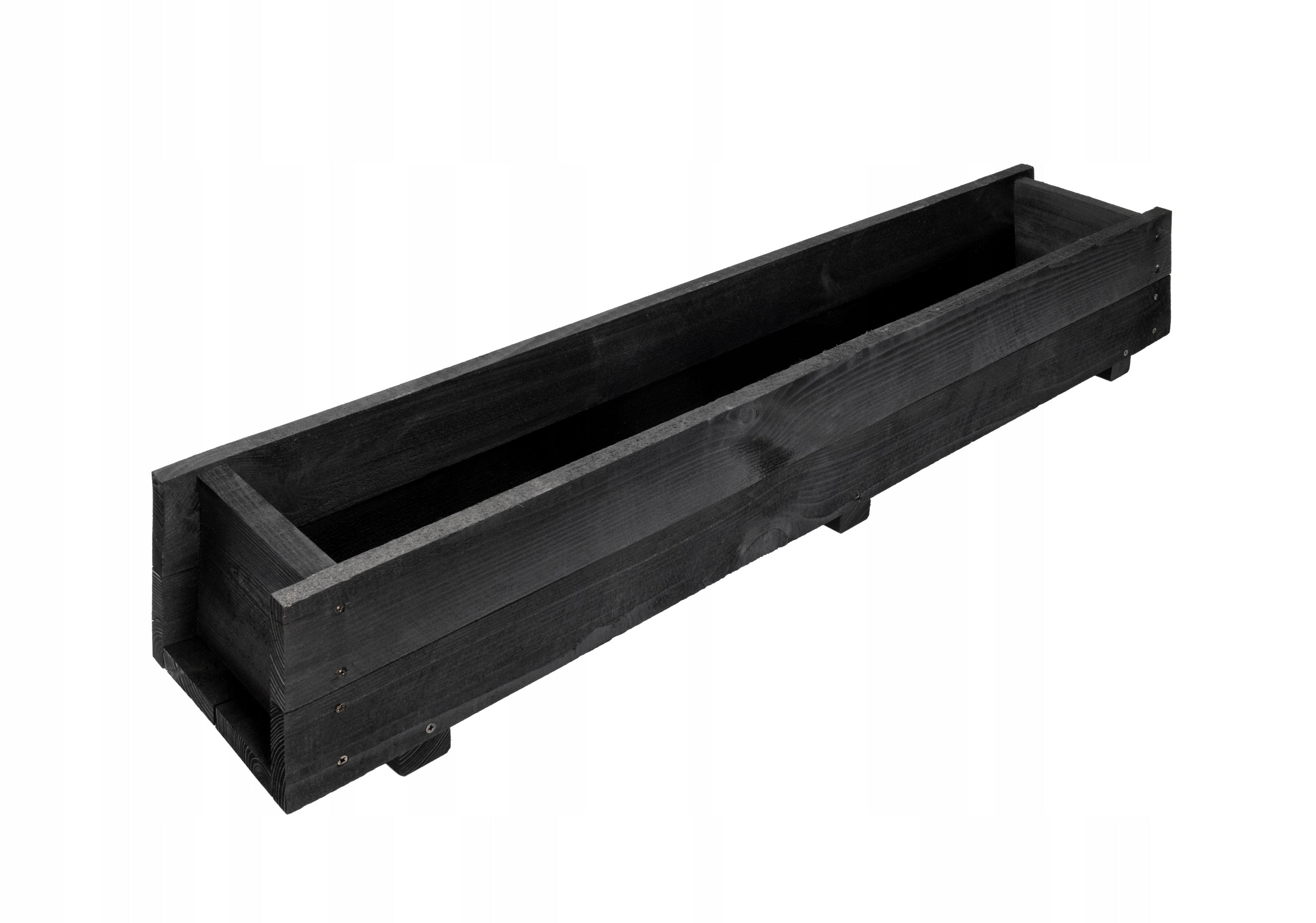 Solid Wooden Planter 115 cm – Black | Ready to Put Up!