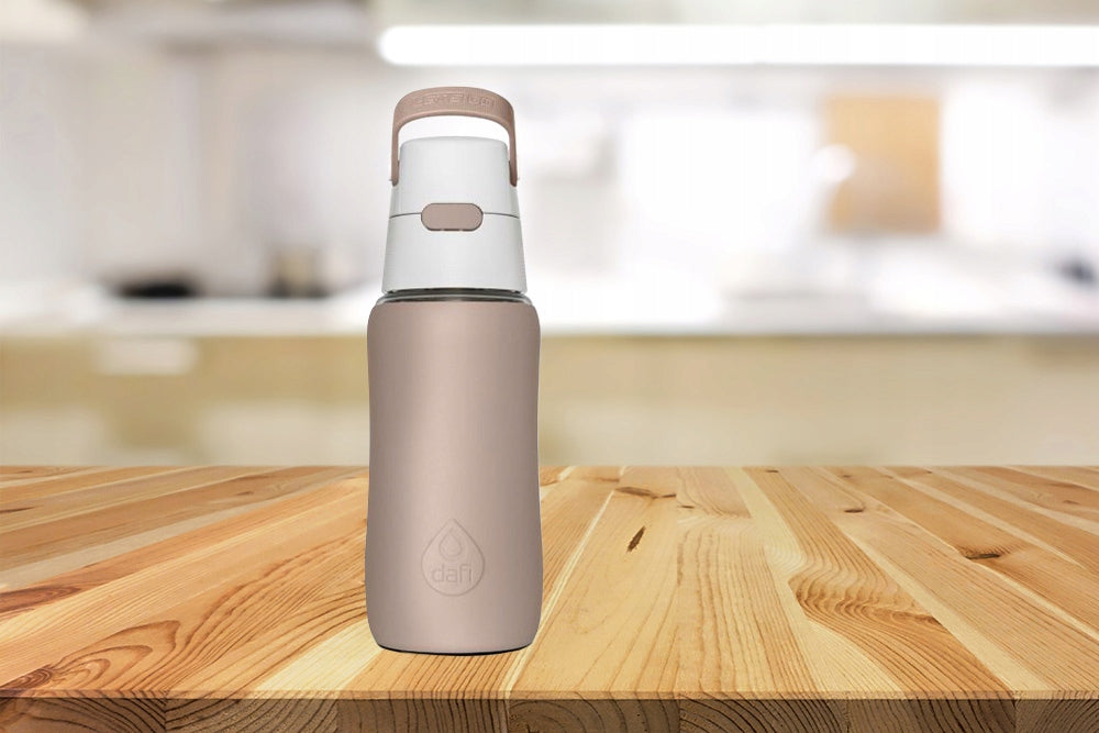 Solid filter bottle with water filter Dafi 0,5 L cappuccino brown silicone Brand Dafi