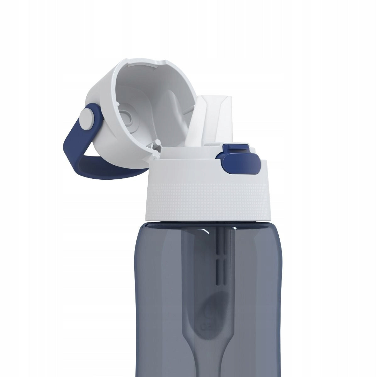Solid filter bottle with water filter Dafi 0,5 L denim grey blue Manufacturer code D.BUT.FIL.SOLID.0.5.BARW.JEANS.P