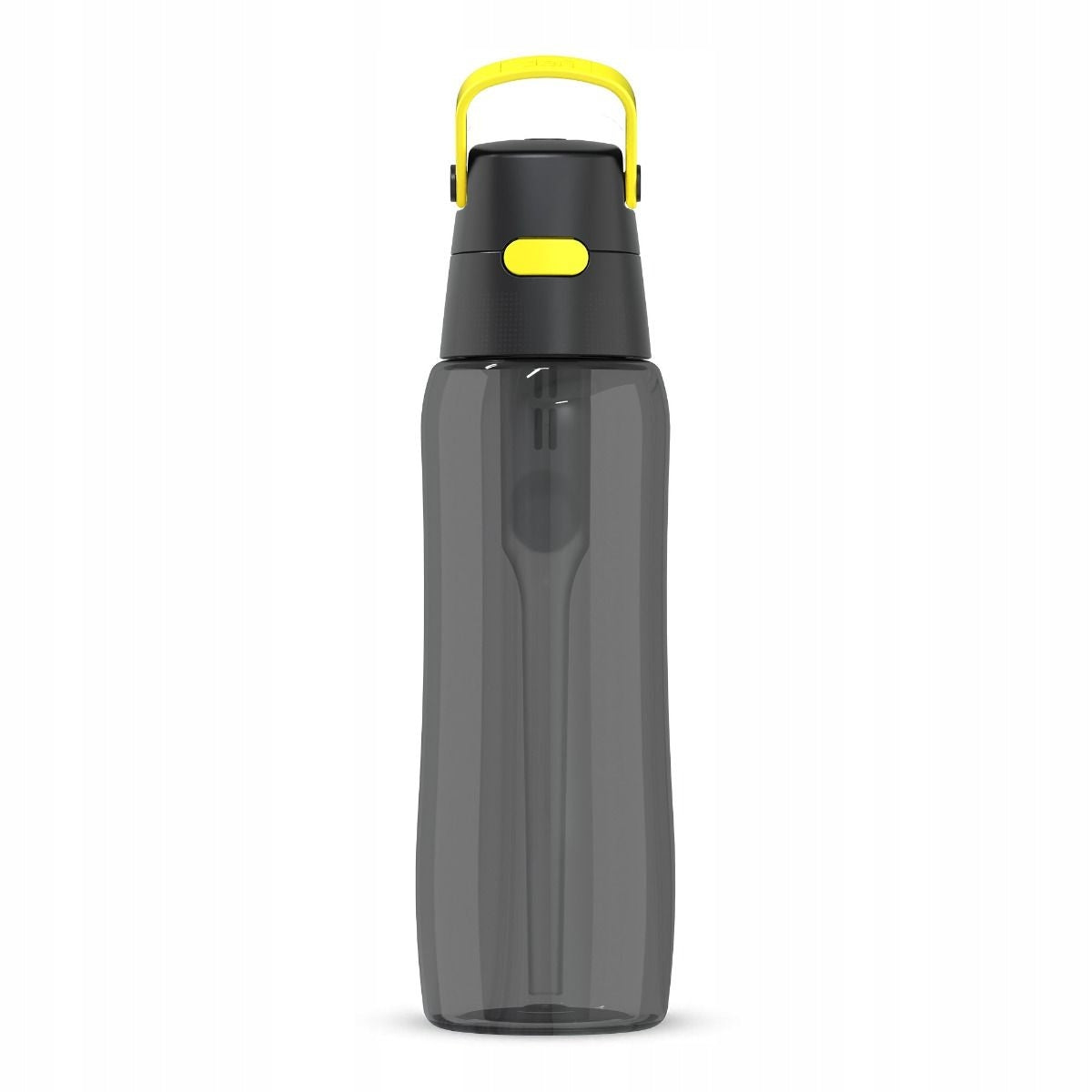 Solid filter bottle with water filter Dafi 0,7 L black lemon yellow
