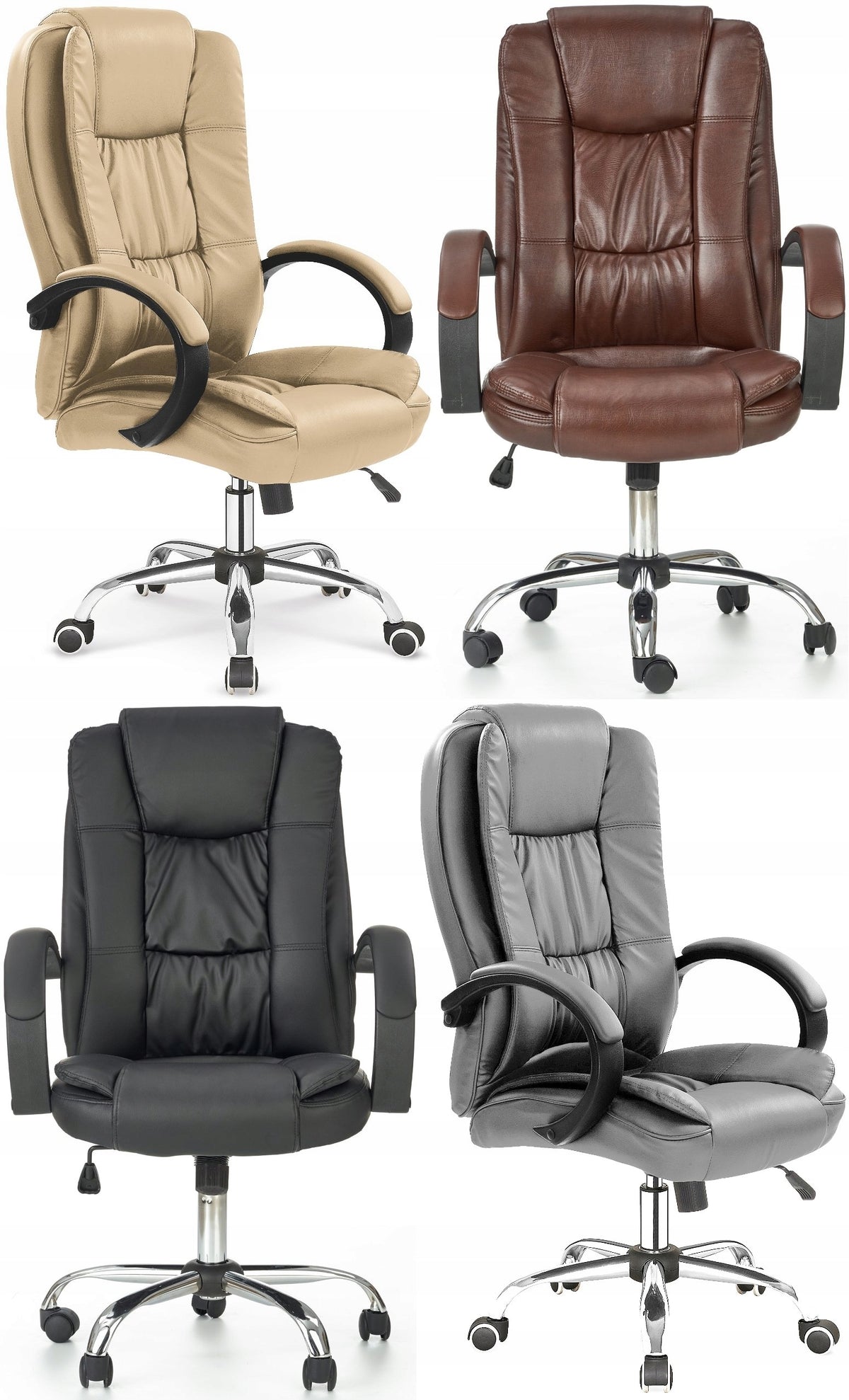 Solid swivel chair RELAX BEIGE / CREAM Brand Halmar