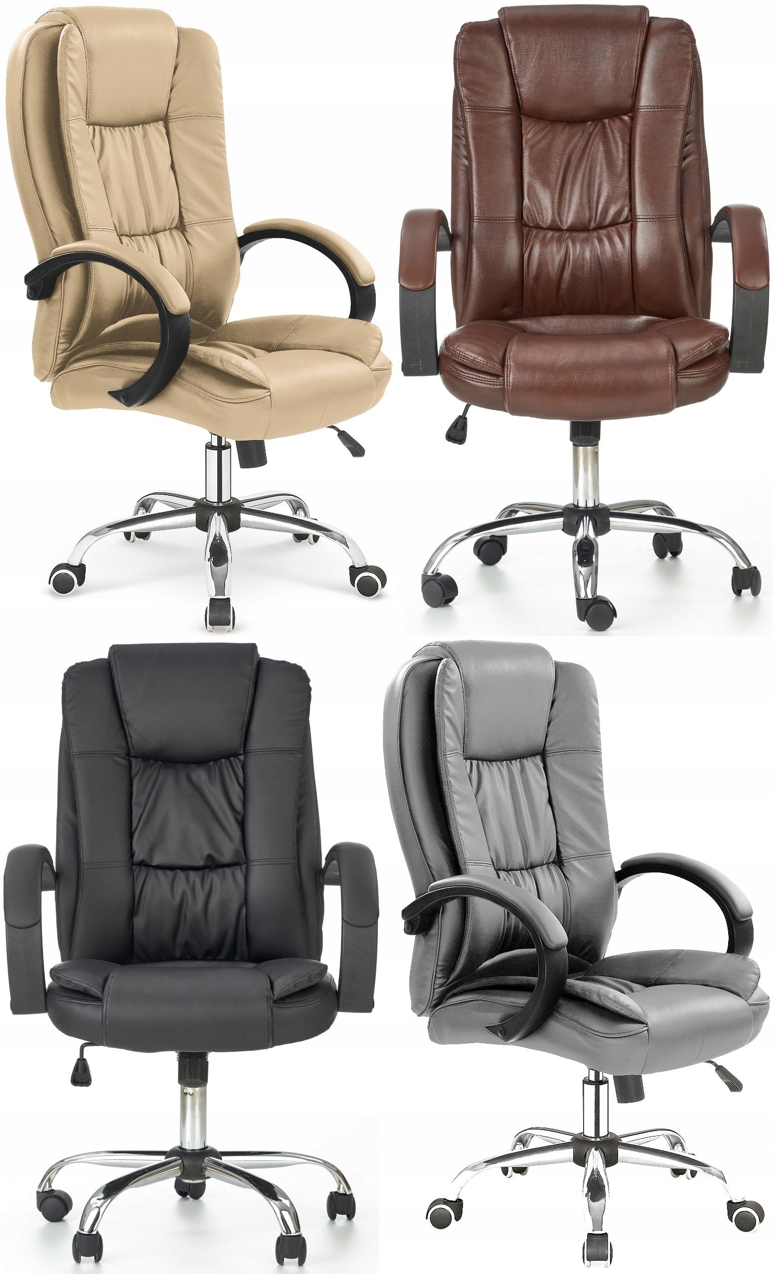 Solid swivel chair RELAX BEIGE / CREAM Brand Halmar