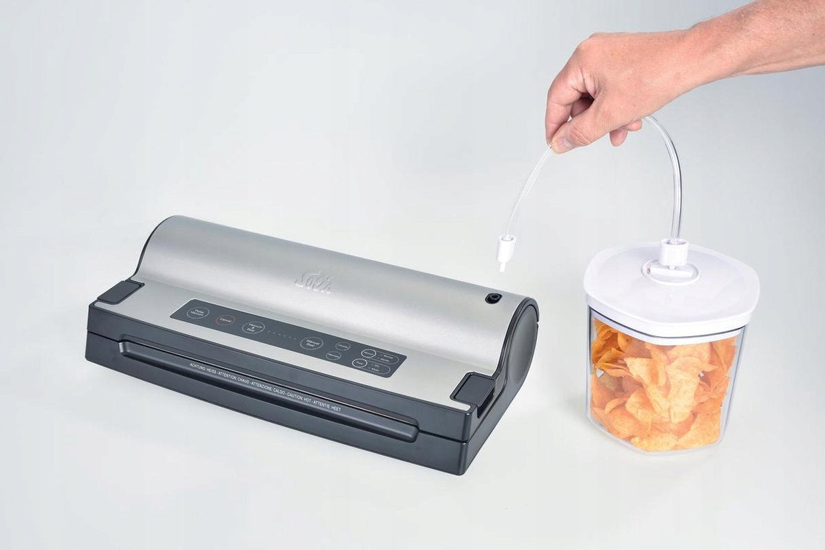 Solis Vac Prestige 800mbar Black, Stainless steel vacuum sealer Brand Solis