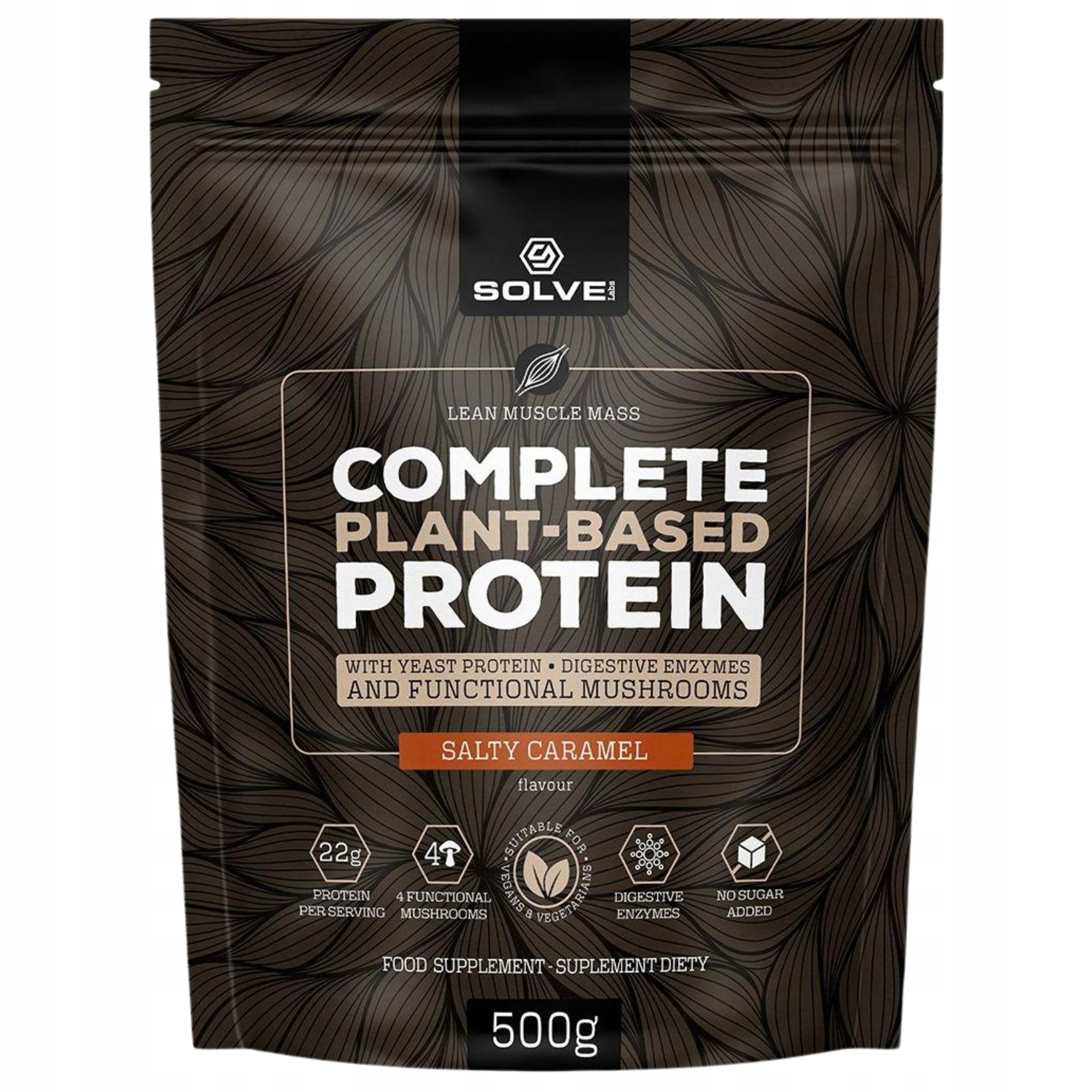 Solve Labs Complete PlantBased Protein 500g Salty Caramel Lion's Mane