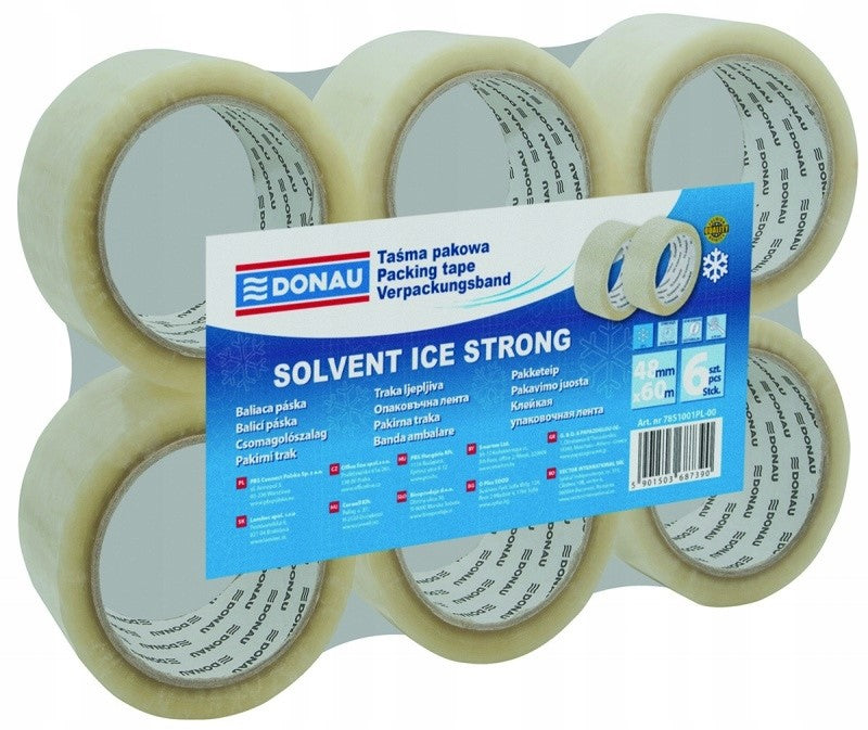 Solvent Packing Tape 48mm 60m 42Micro Transparent Width 48 mm
