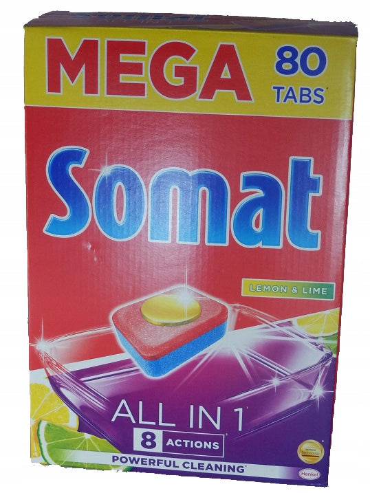 Somat ALL IN ONE dishwasher tablets 80 pieces