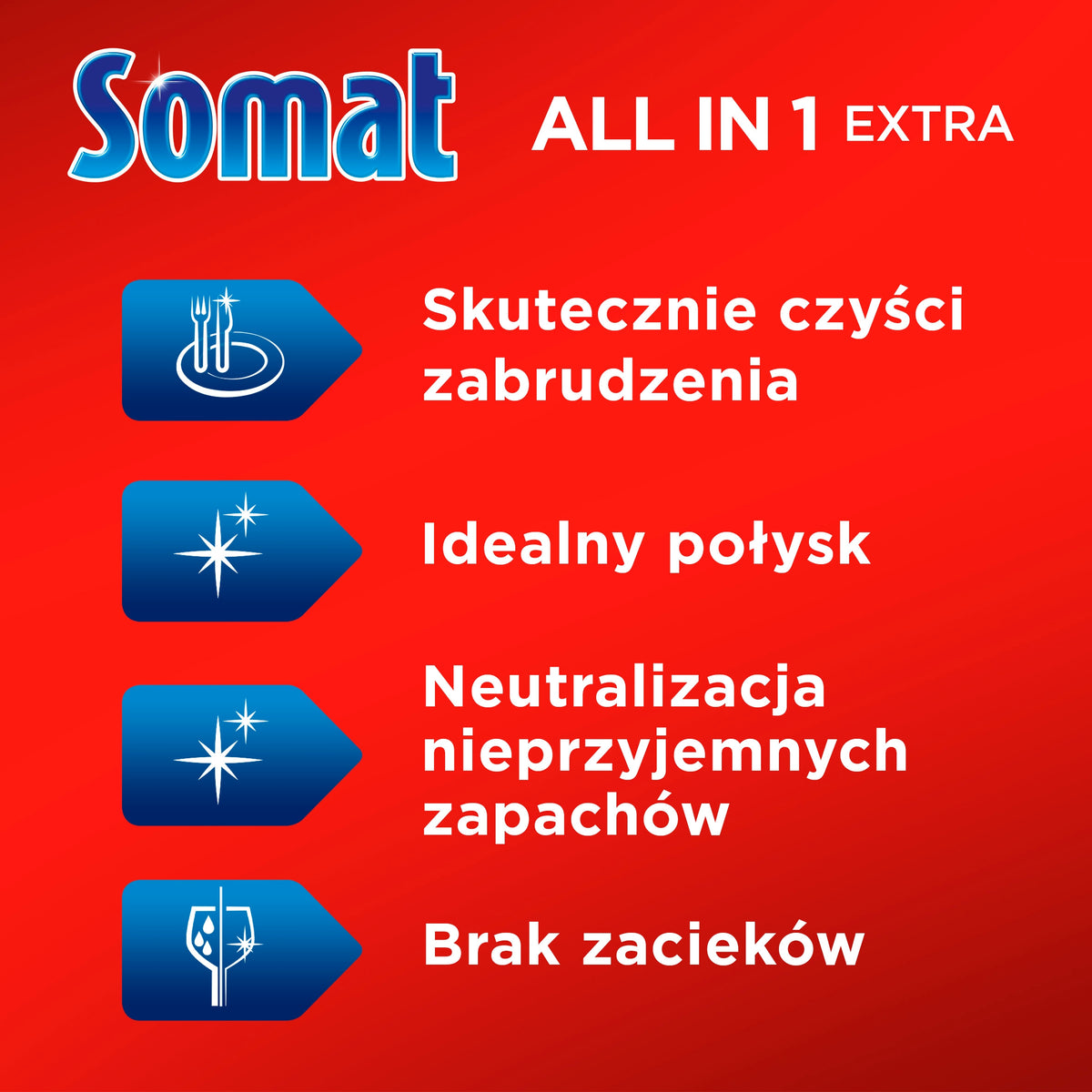 Somat All in 1 Extra Lemon Dishwasher Tablets 44 Pack Packaging status original