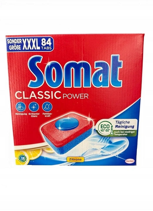 Somat Dishwasher Tablets Classic Power Lemon 84 pcs.