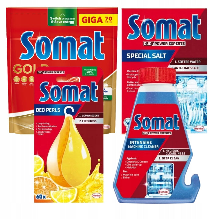 Somat-Set für Geschirrspüler, 70 Spülgänge. 