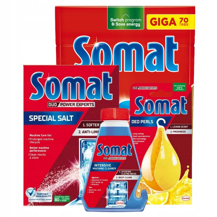 Somat-Set für Geschirrspüler, 70 Spülgänge. 
