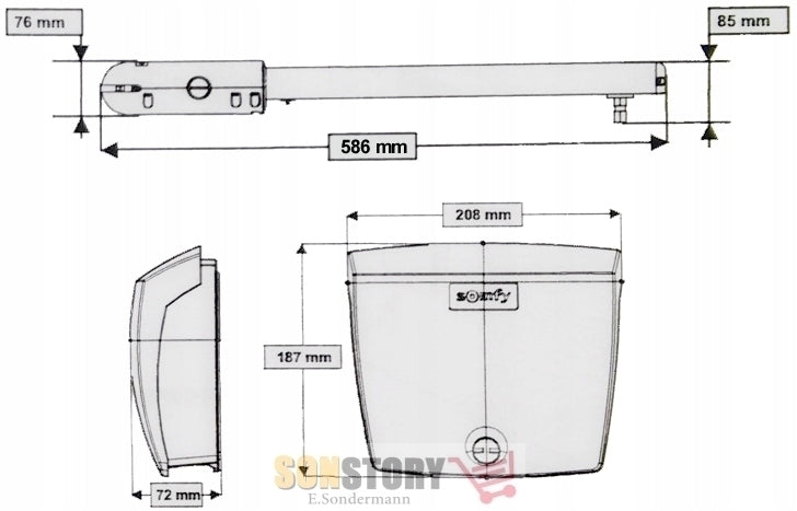 Somfy SGS 201 double-leaf gate drive + Pilot Manufacturer code 2400780-2401539