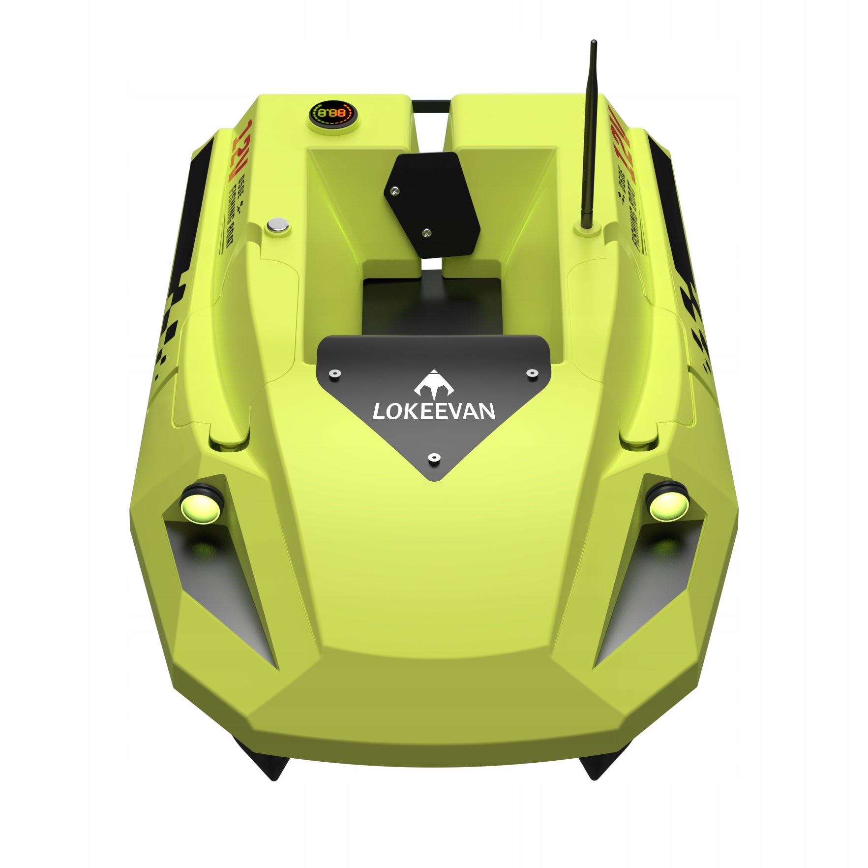 Sonar bait boat 1-32m Dual battery 15600mAh 12v GPS D50E Manufacturer code LOKEVAN EU-DWC-D50E-DW-YELLOW-15600