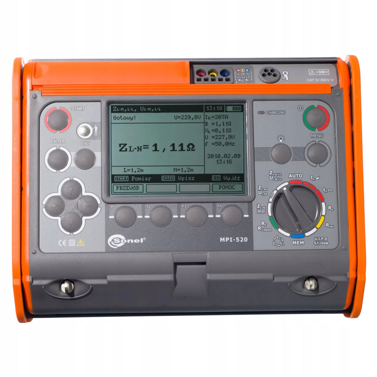 Sonel MPI-520 multifunction meter with WMPLMPI520 calibration certificate Packaging status original