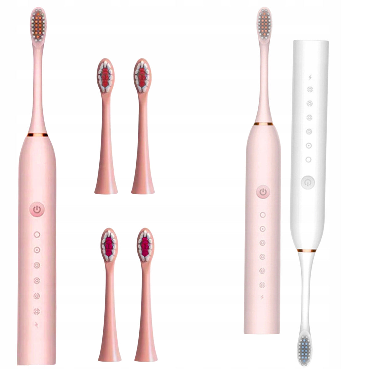 Sonic Electric Toothbrush 6 Modes USB 4 Tips