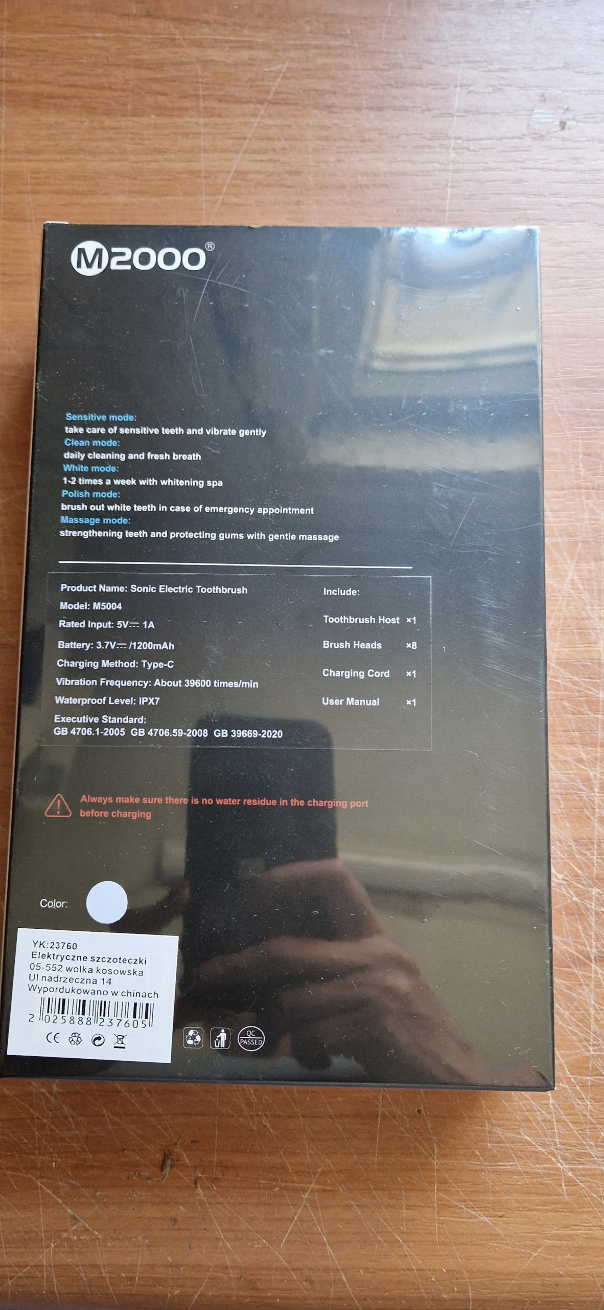 Sonic M2000 electric toothbrush Packaging status original