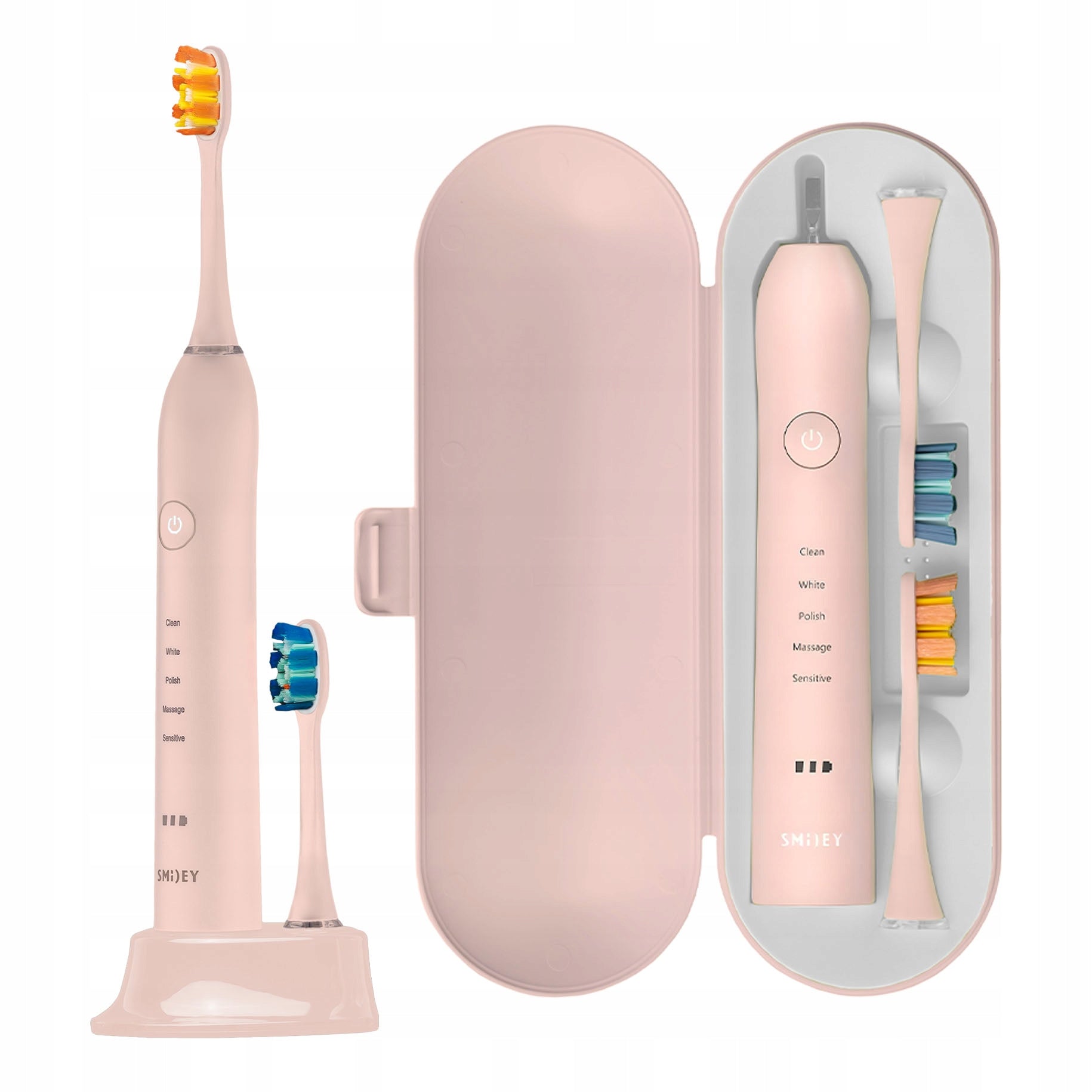 Sonic Toothbrush Electric 96tys r/min INDUCTION CASE Pink Packaging status original