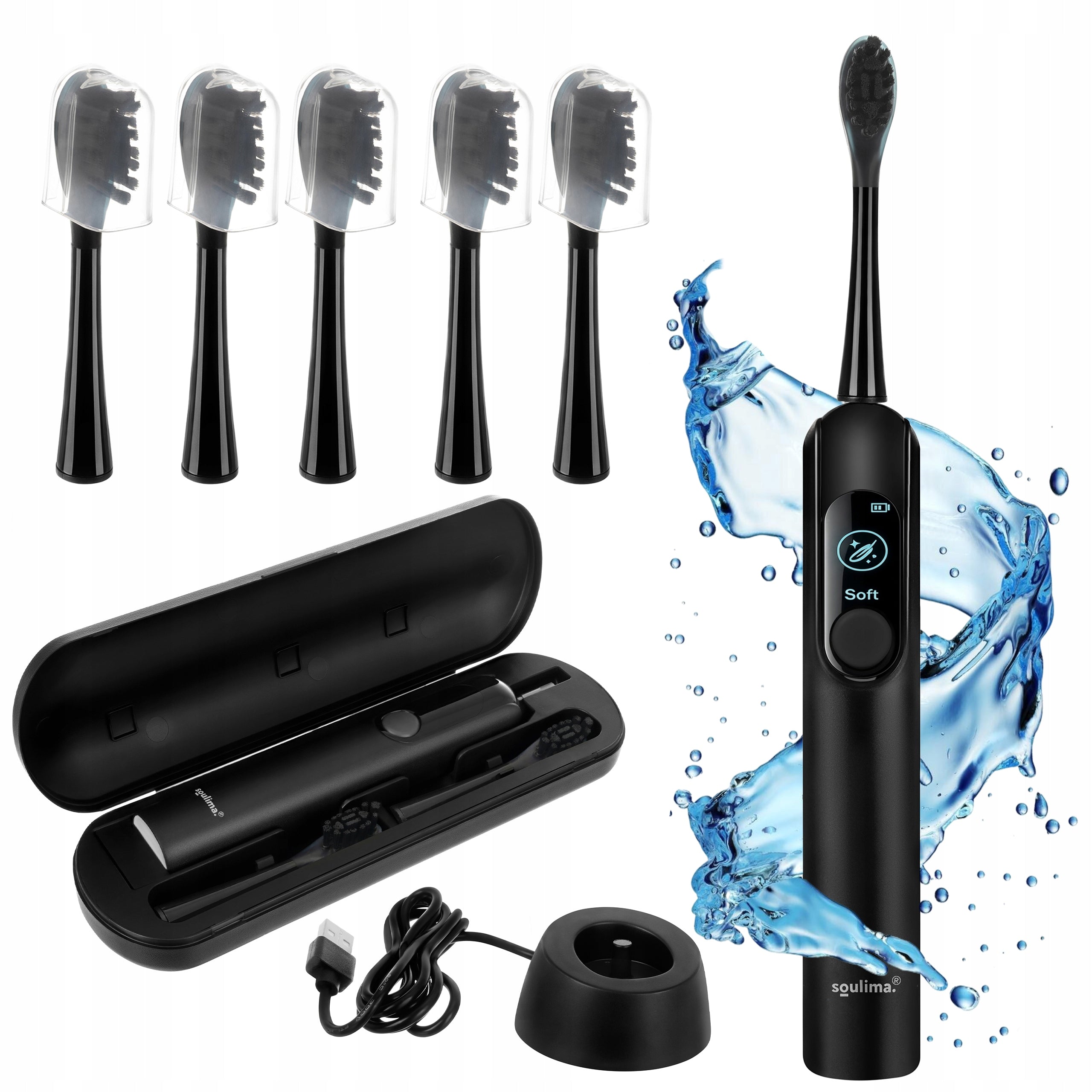 Sonic Toothbrush Electric Induction 90 thousand r/min + 6 Tips