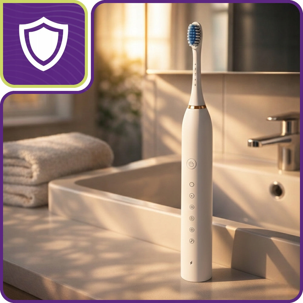 Sonic Toothbrush Electric Tips 4pcs 5 Modes USB White Manufacturer code szczoteczka SLIM CLEAN