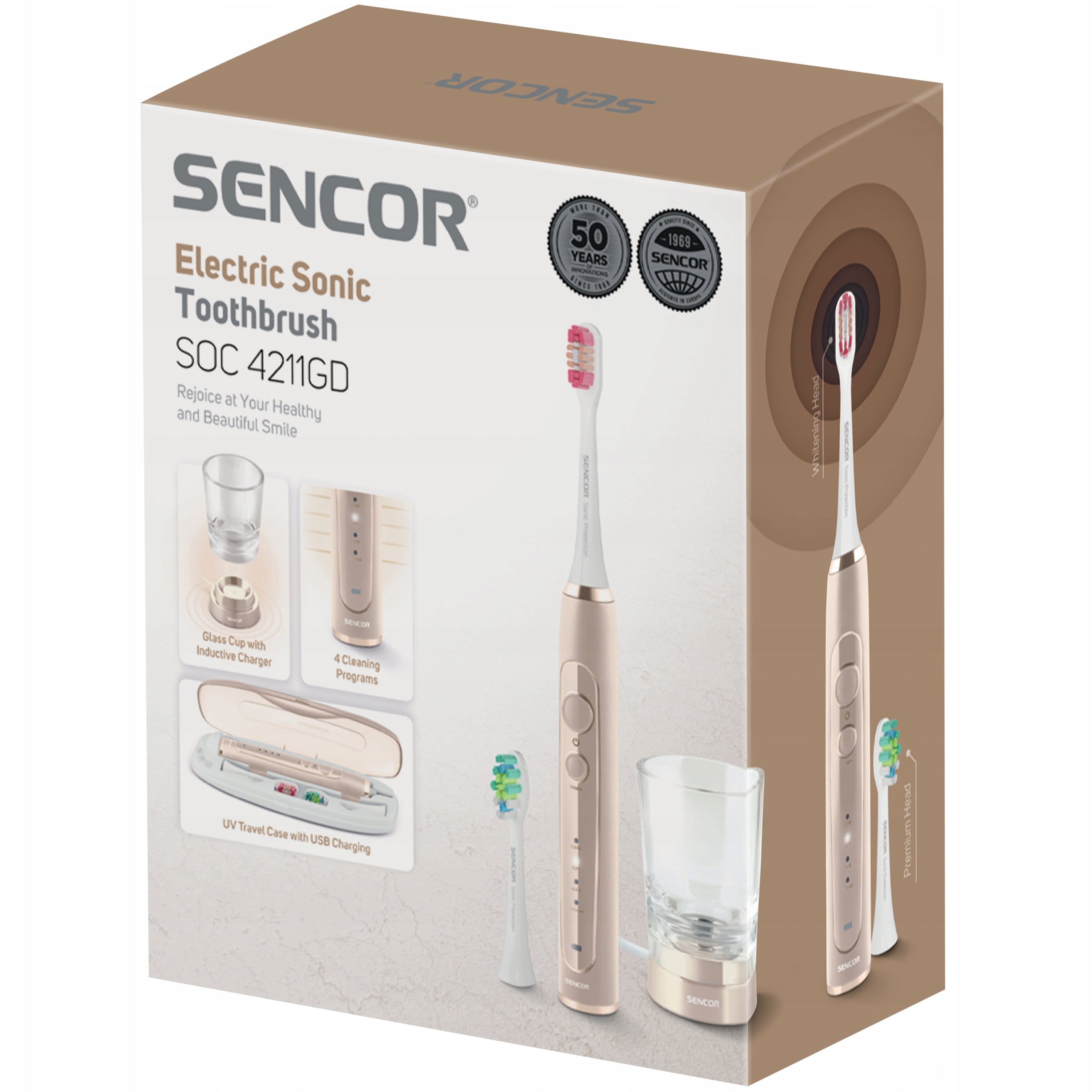 Sonic Toothbrush Sencor 40000/ 4-programs low power consumption