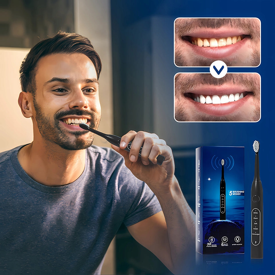 Sonic Toothbrush - Set of Case + 8 Tips Gift Packaging status original