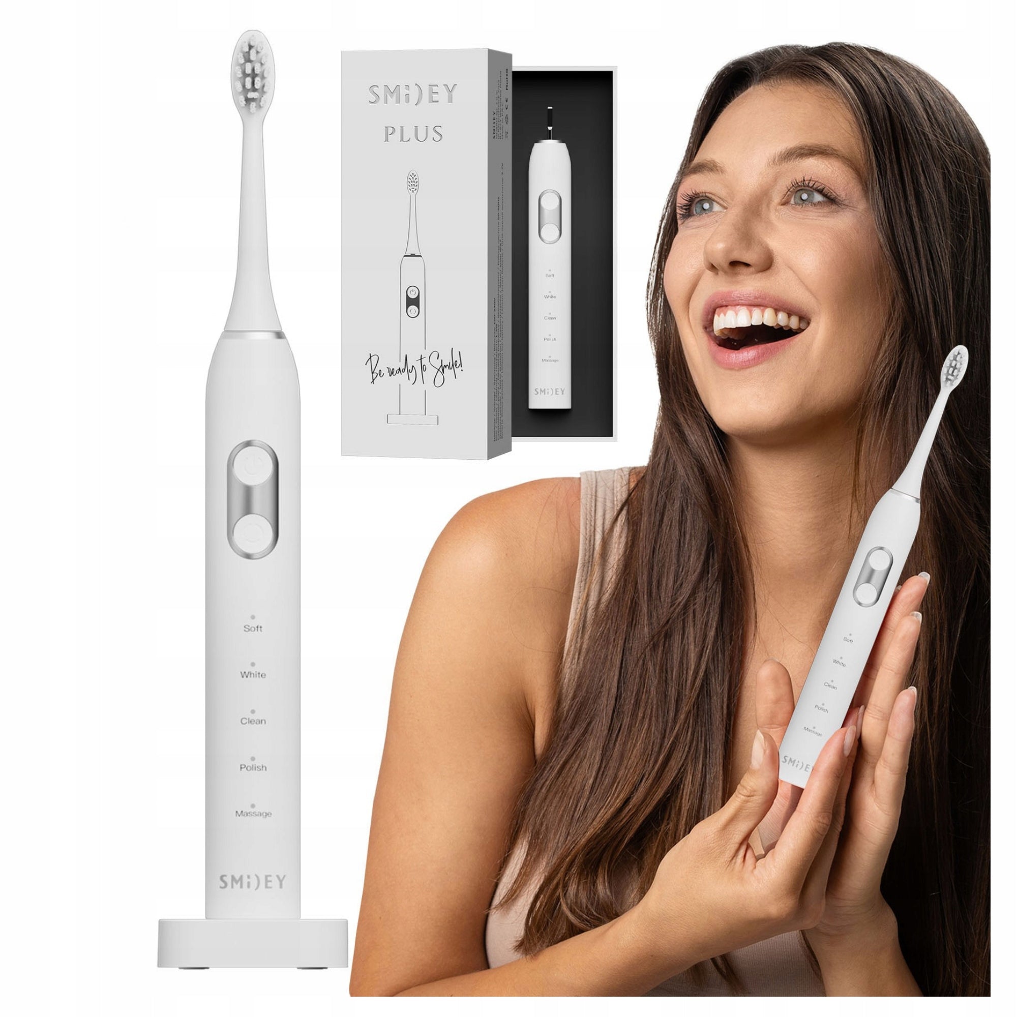 Sonic Toothbrush Smiley Plus Induction 5 Modes Strong Battery
