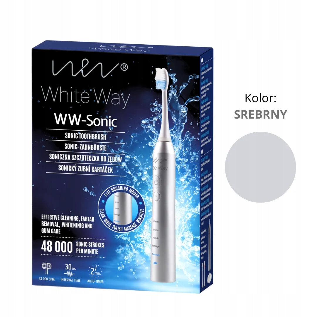 Sonic Toothbrush WW-Sonic WHITE WAY Silver Brand White Way