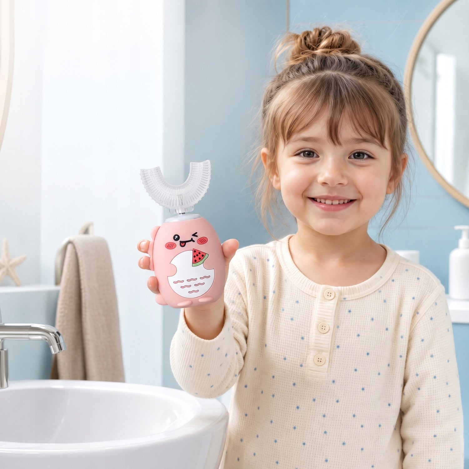 Sonic Toothbrush for Baby Learning to Brush Teeth 360 SIMED U-shape 2in1 Manufacturer code 5904569540852