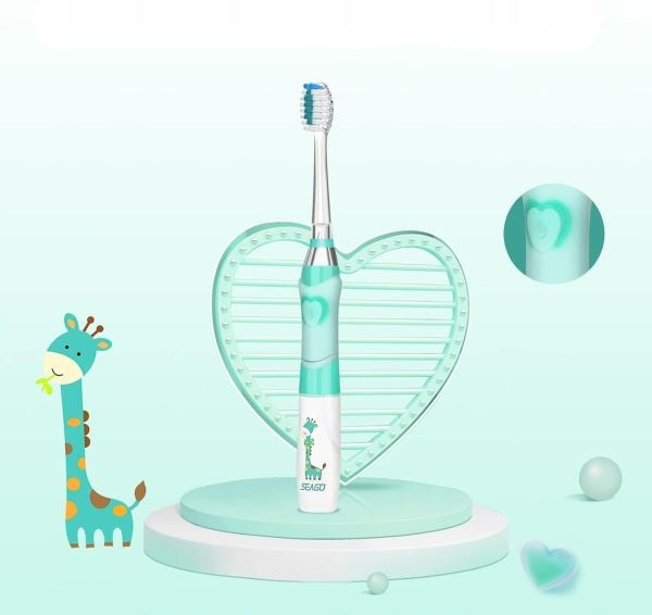 Sonic Toothbrush for Children SEAGO SG-977 Green + 8 tips Packaging status original