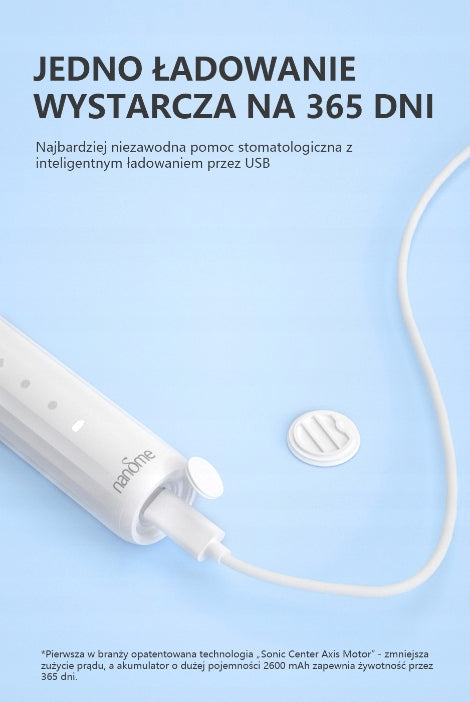 Sonic electric toothbrush Nandme NX7000+ 12 tips Power supply rechargeable battery