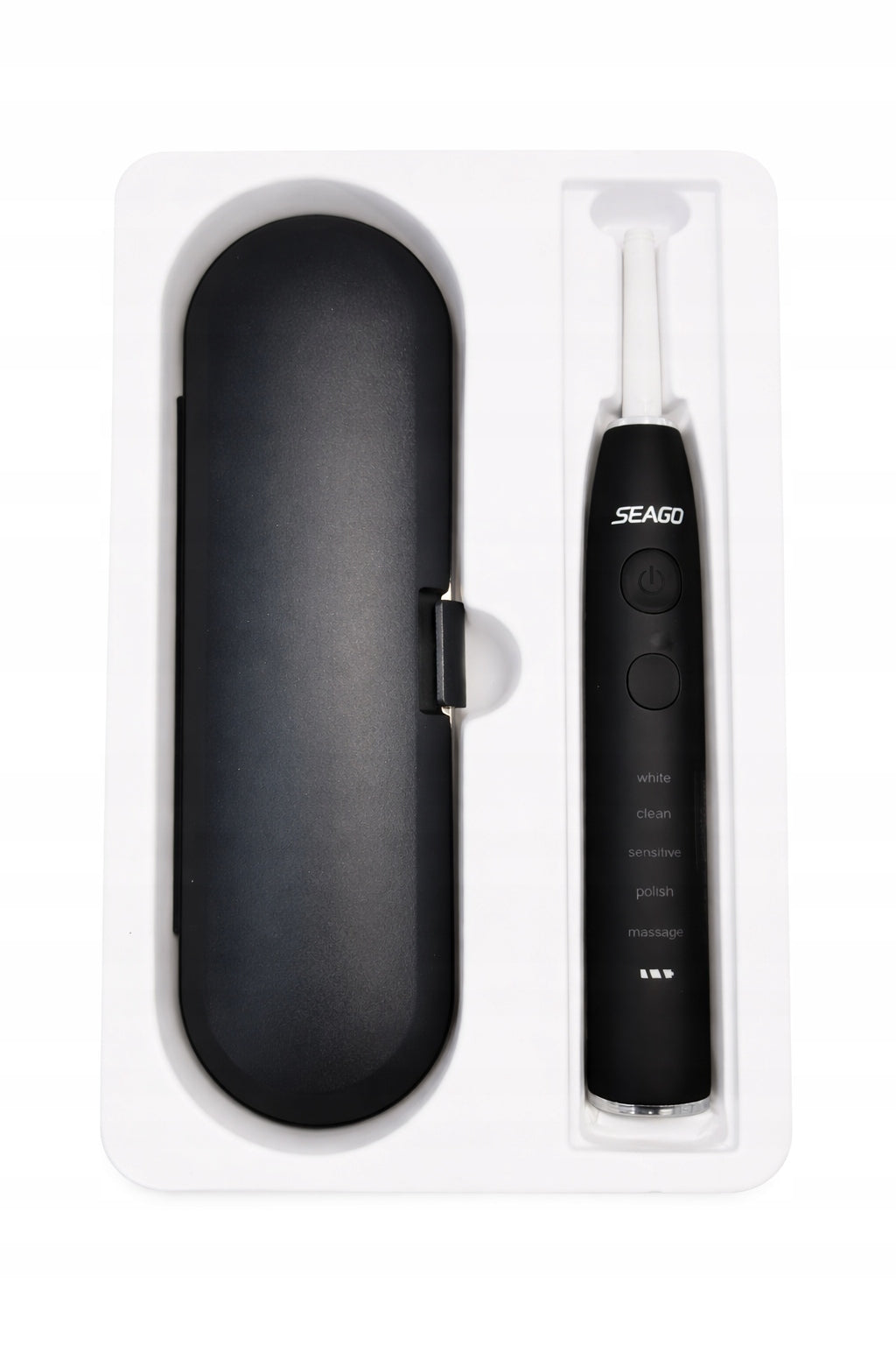 Sonic electric toothbrush SEAGO SG-575 black for adults Manufacturer code SG-575-C