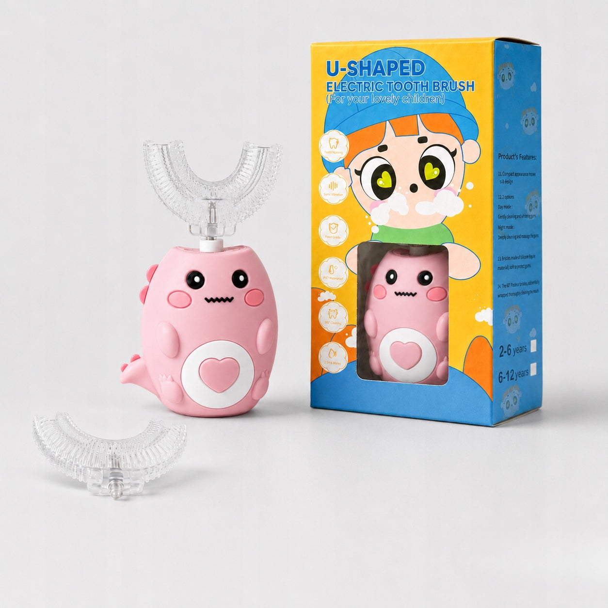 Sonic for children to teeth 360 electric for learning 2-6 years Manufacturer code SZCZOTECZKA SONICZNA DO ZĘBÓW ELEKTRYCZNA