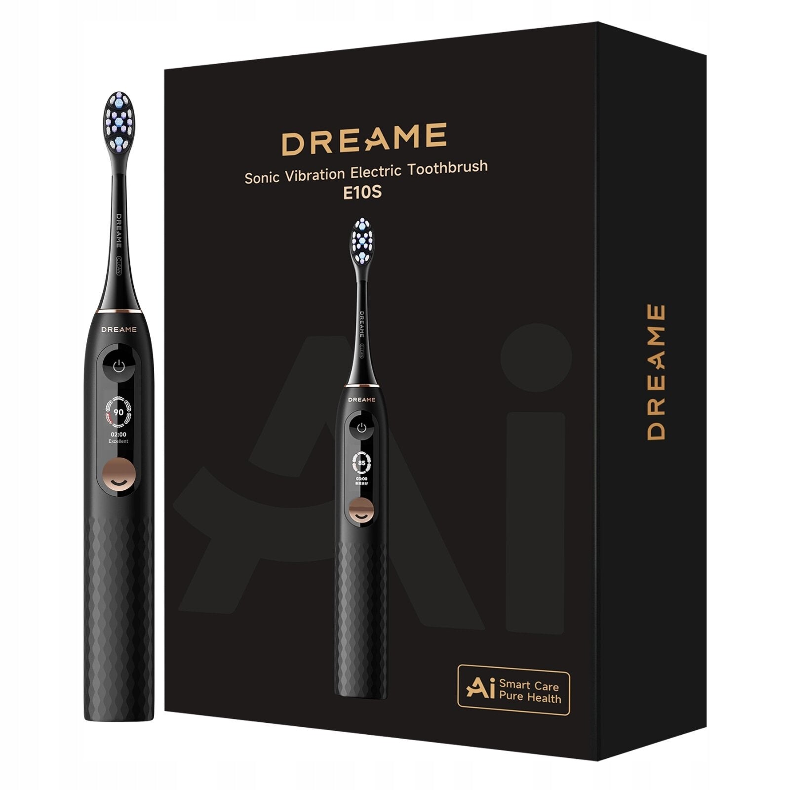 Sonic toothbrush DREAME E10S Black 6 tips Manufacturer code 2124639