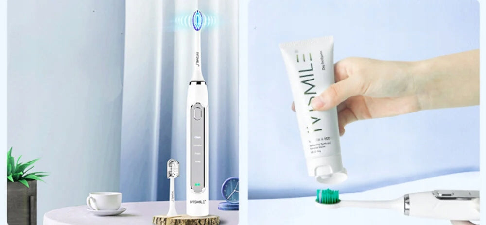 Sonic toothbrush IVISMILE 03TB White Batteries included yes