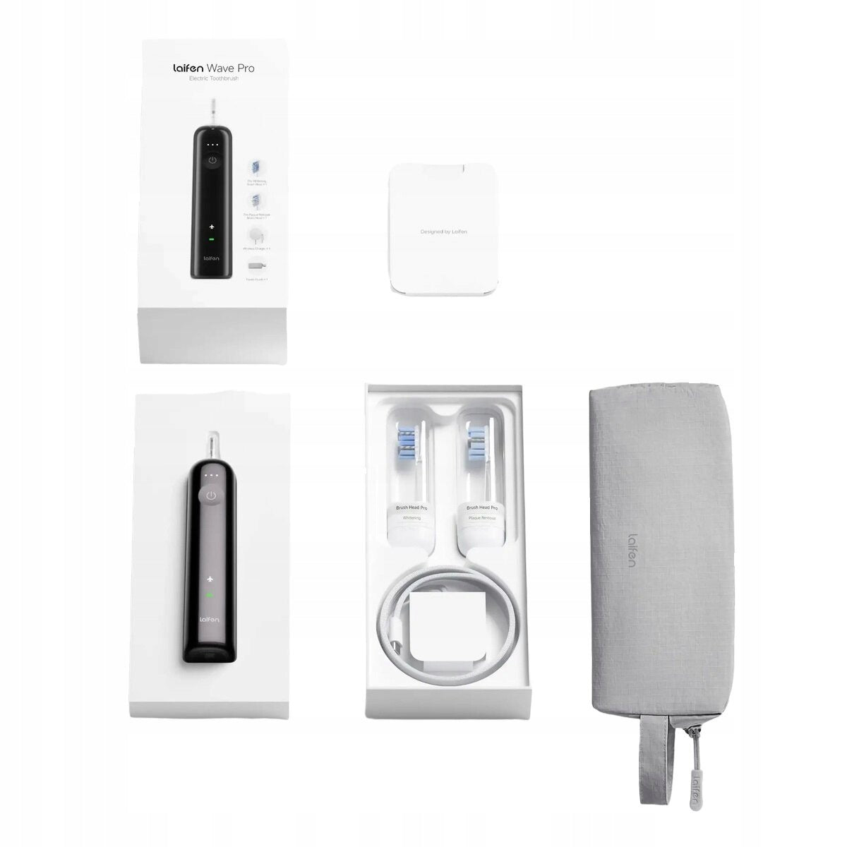 Sonic toothbrush LAIFEN Wave Pro ABS Black Brand Laifen