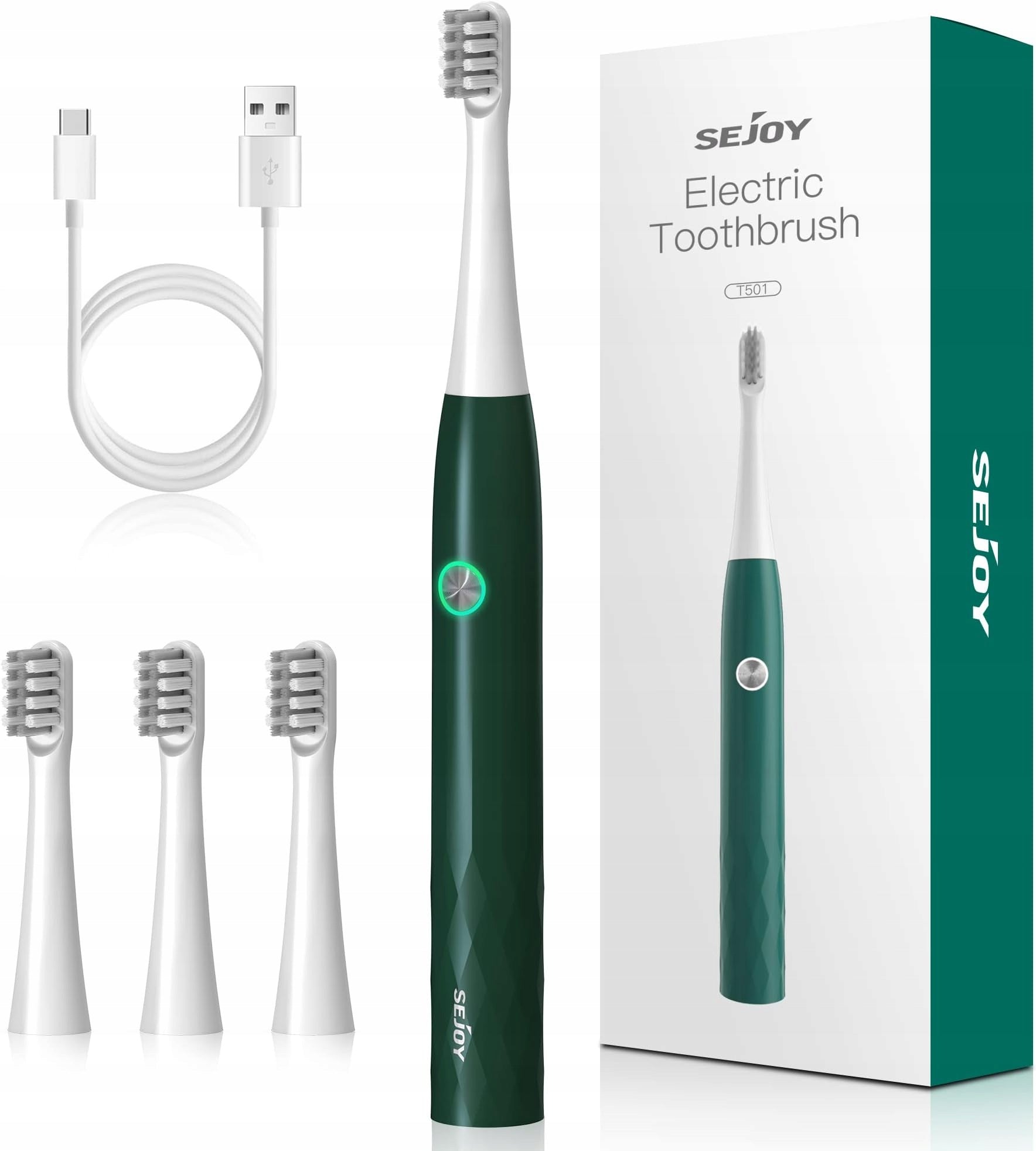 Sonic toothbrush Maltec 6 modes rechargeable waterproof IPX8