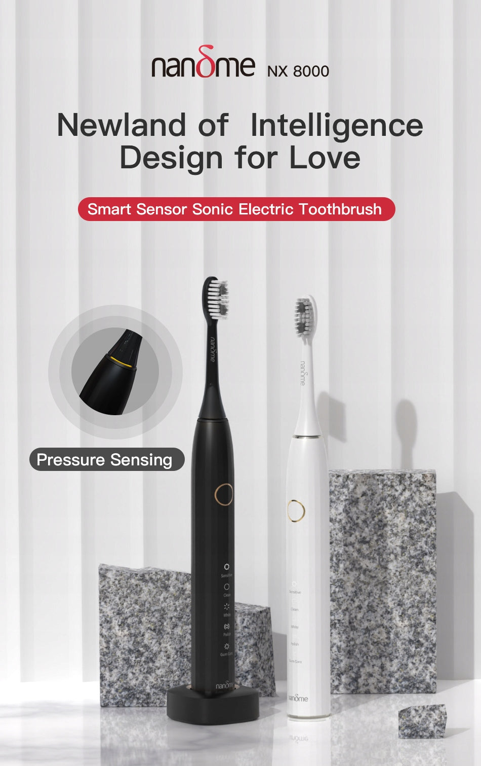 Sonic toothbrush Nandme NX-8000 B12 Brand Nandme