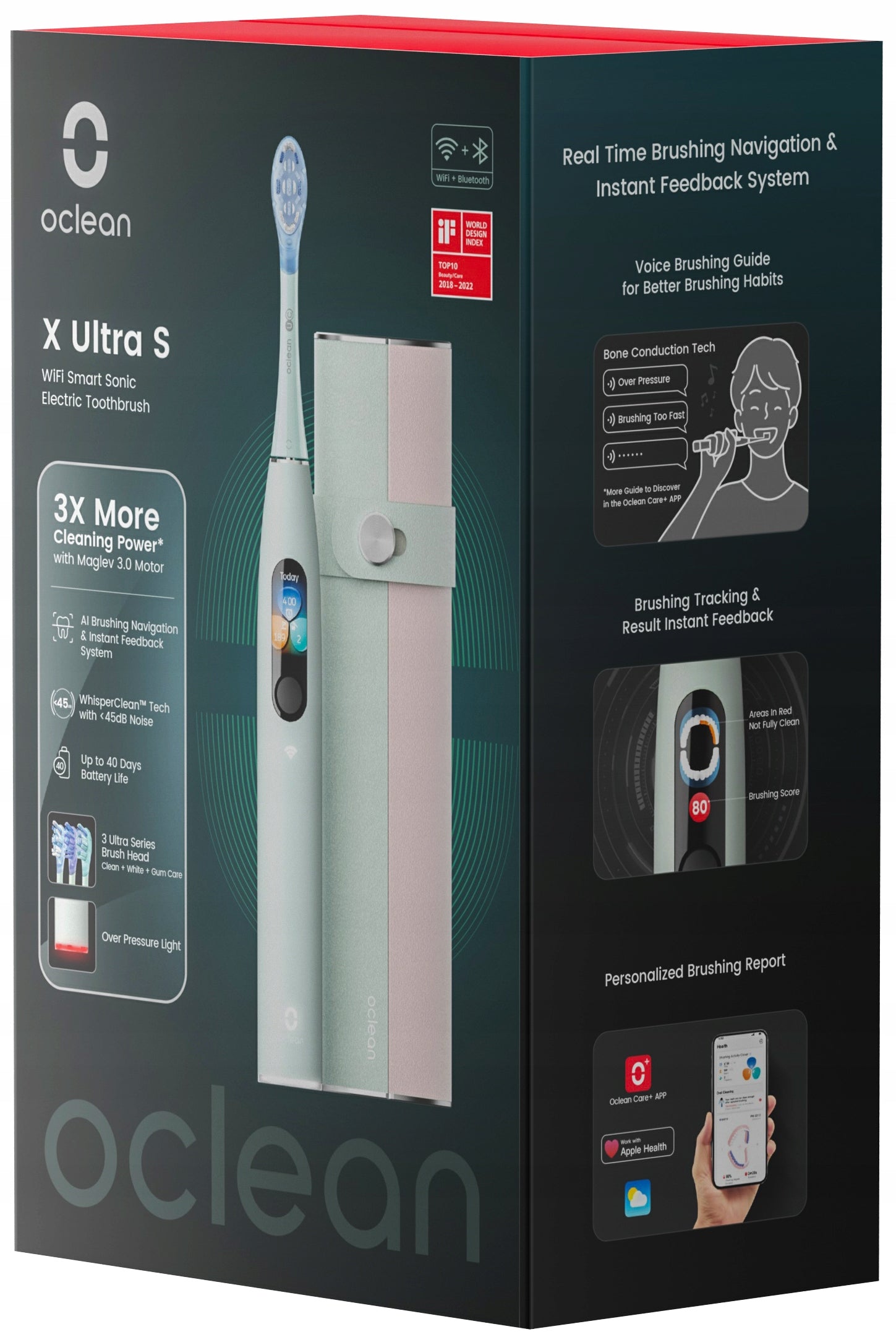 Sonic toothbrush OCLEAN X Ultra Set Mint Brand Oclean