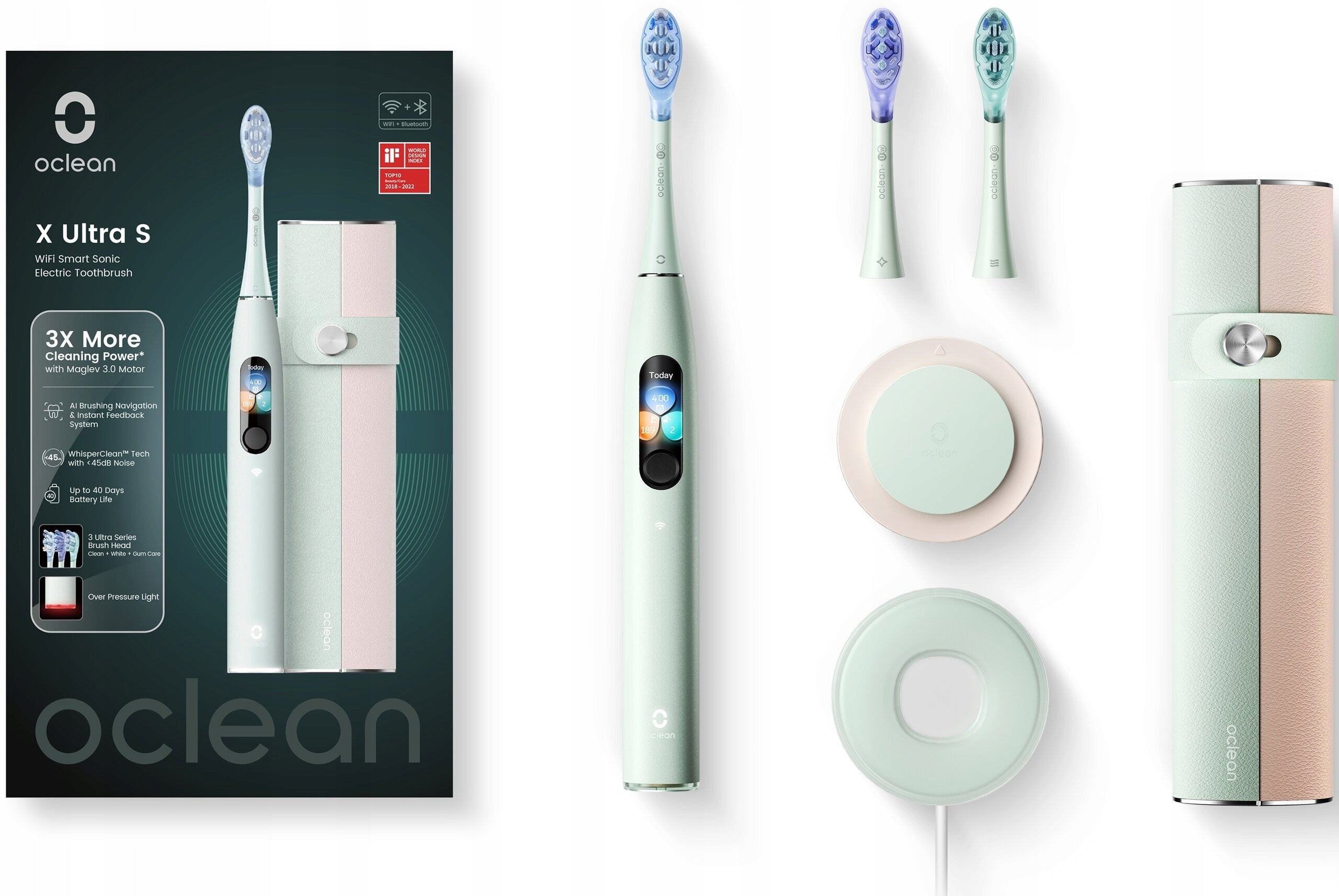 Sonic toothbrush OCLEAN X Ultra Set Mint