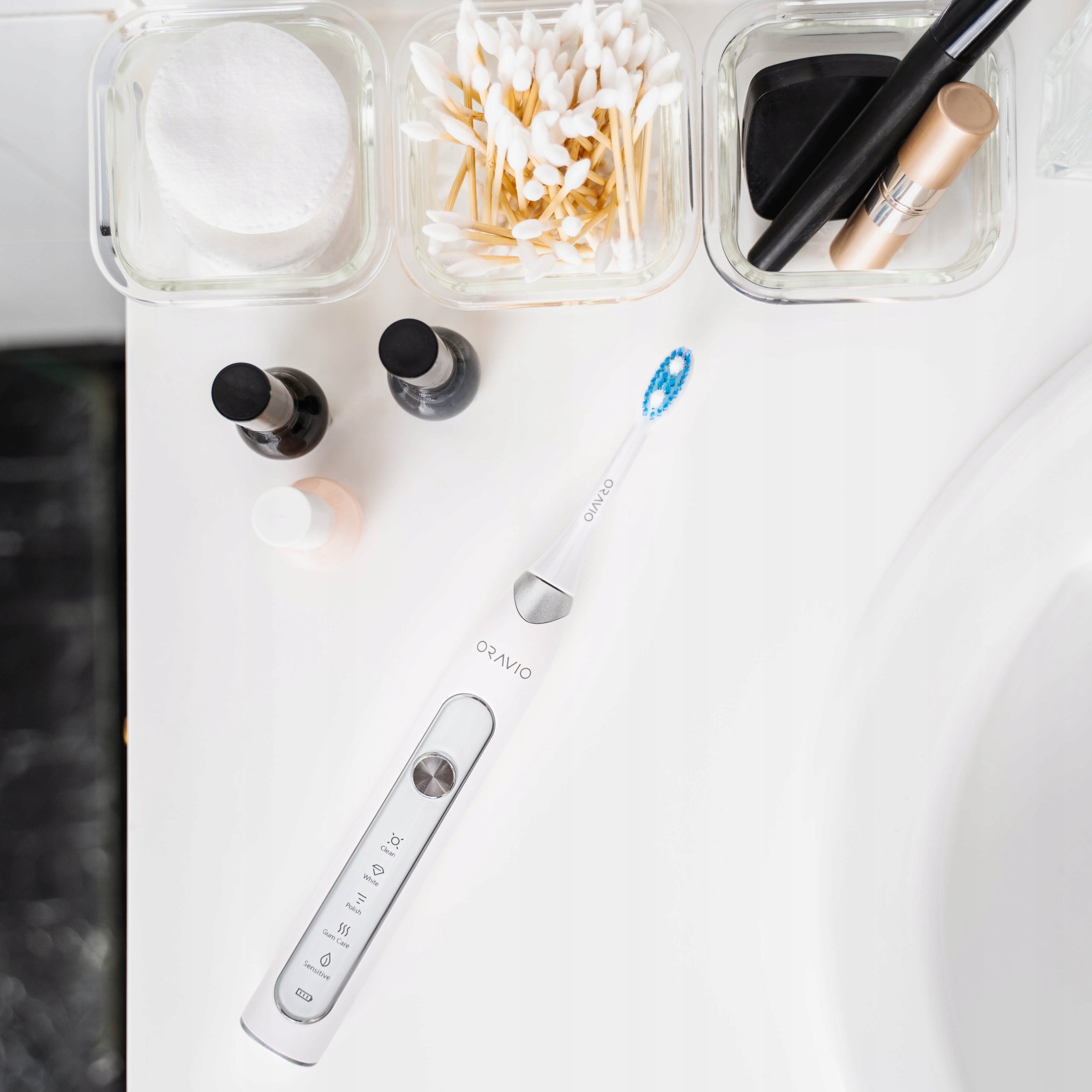Sonic toothbrush ORAVIO Tern 5 modes CASE 2 tips Brand Oravio