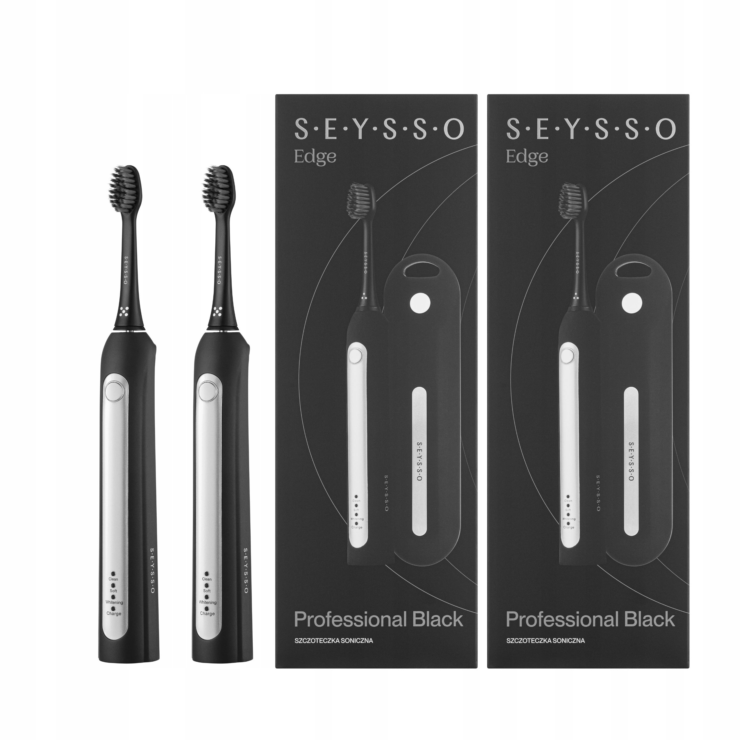Sonic toothbrush SEYSSO EDGE PROFESSIONAL set of 2