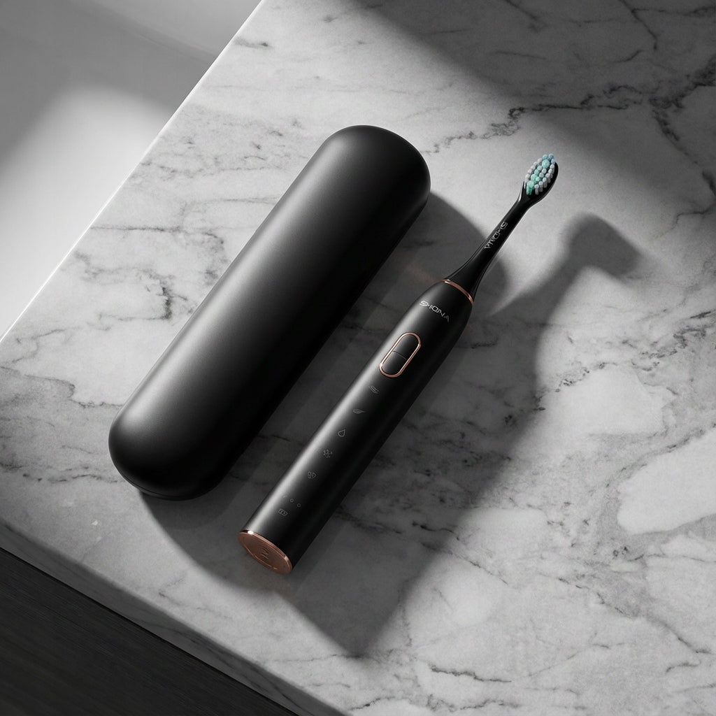 Sonic toothbrush SHONA PRO black (Etui, 2x tips, modes) Manufacturer code SH072083