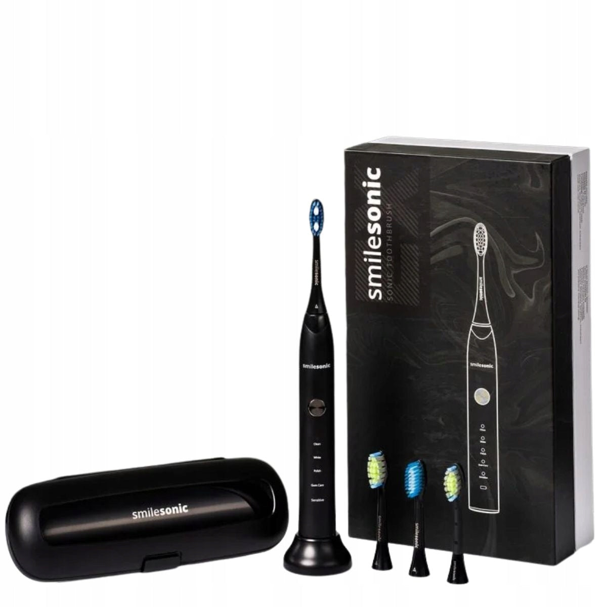 Sonic toothbrush SMILESONIC EX Black 5 modes - 1 pc. Manufacturer code F2HF9R-XDO7VLNGYI