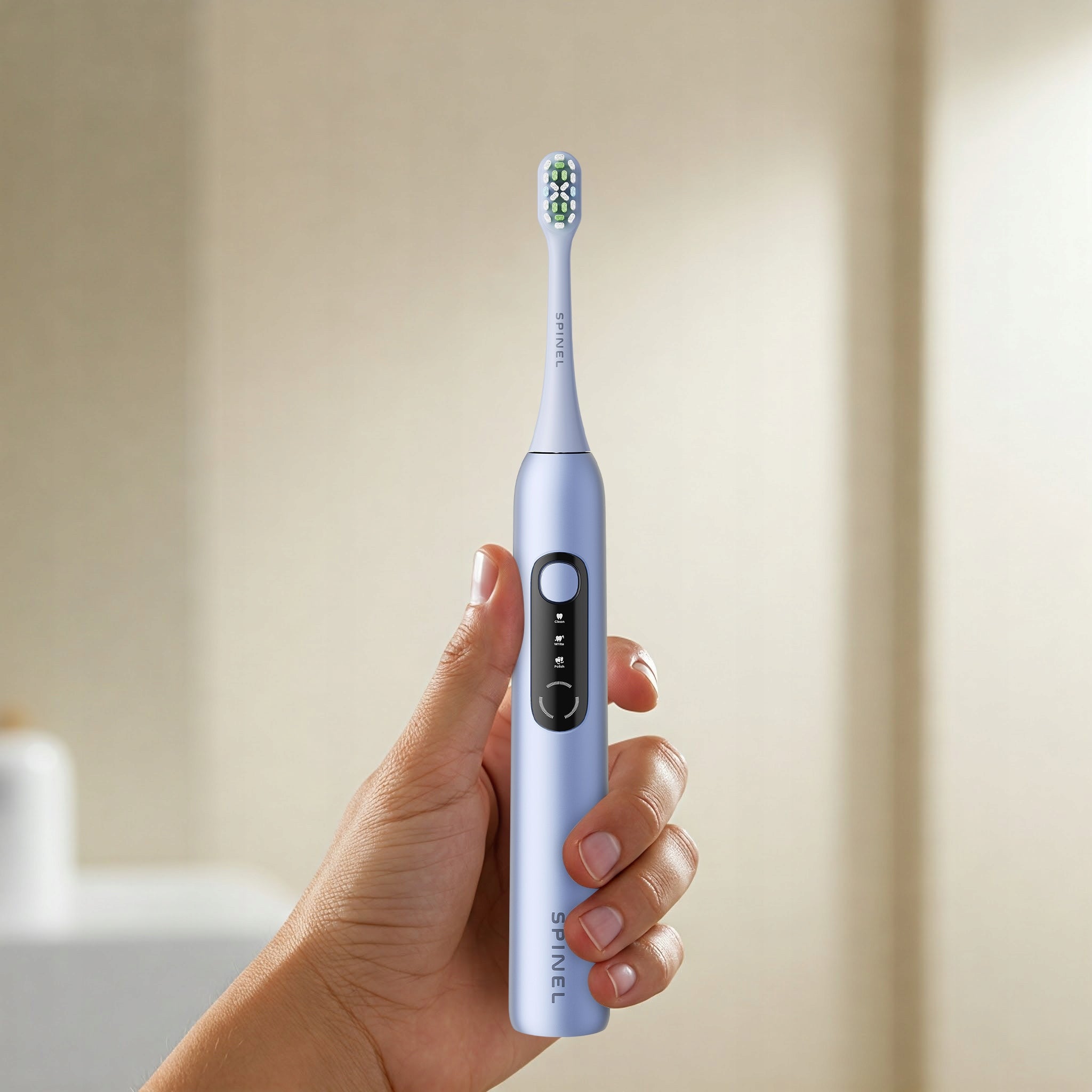 Sonic toothbrush SPINEL CARE SmileOn blue 3 case modes 4 tips Manufacturer code SmileON Blue Zestaw