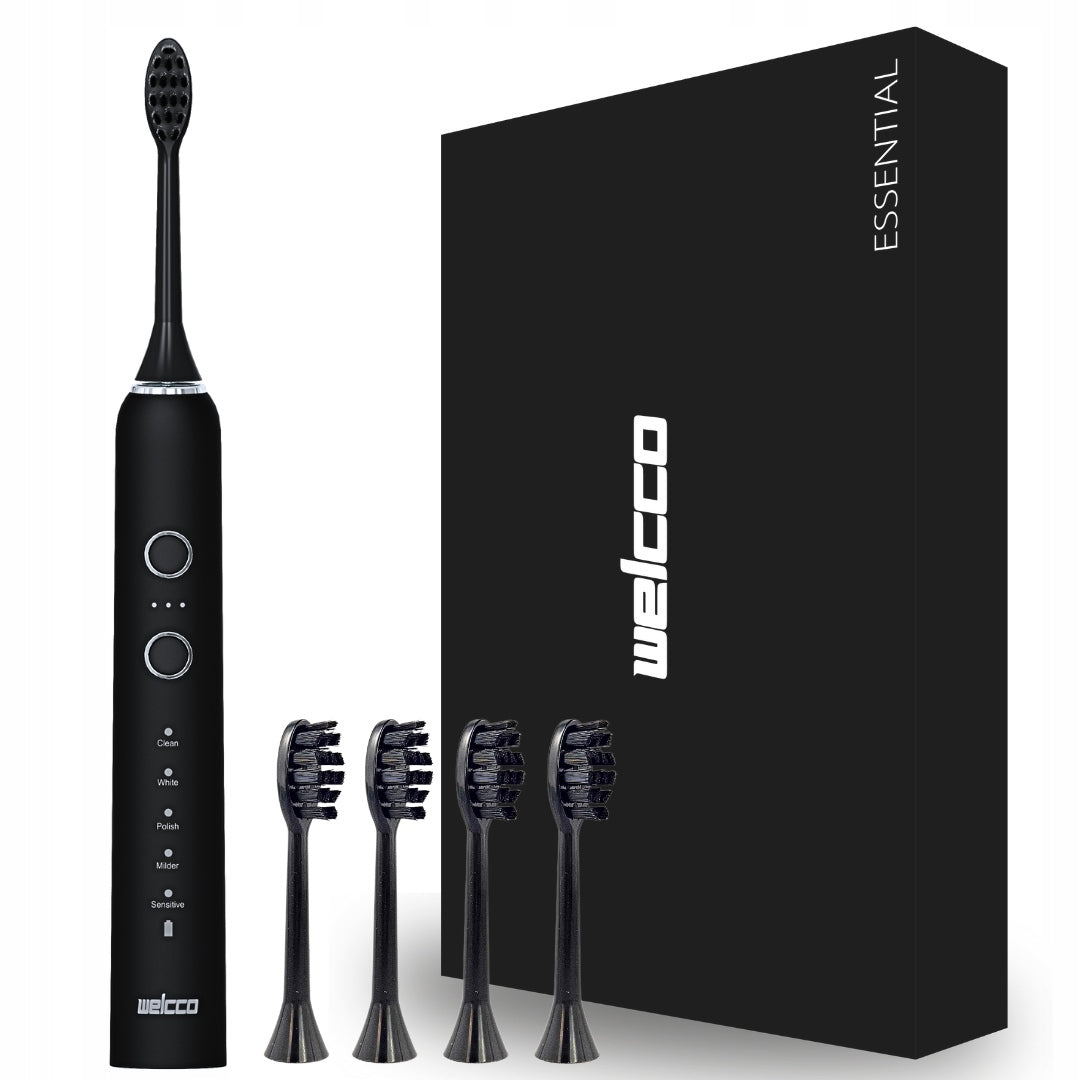 Sonic toothbrush WELCCO Essential black electric 15 modes