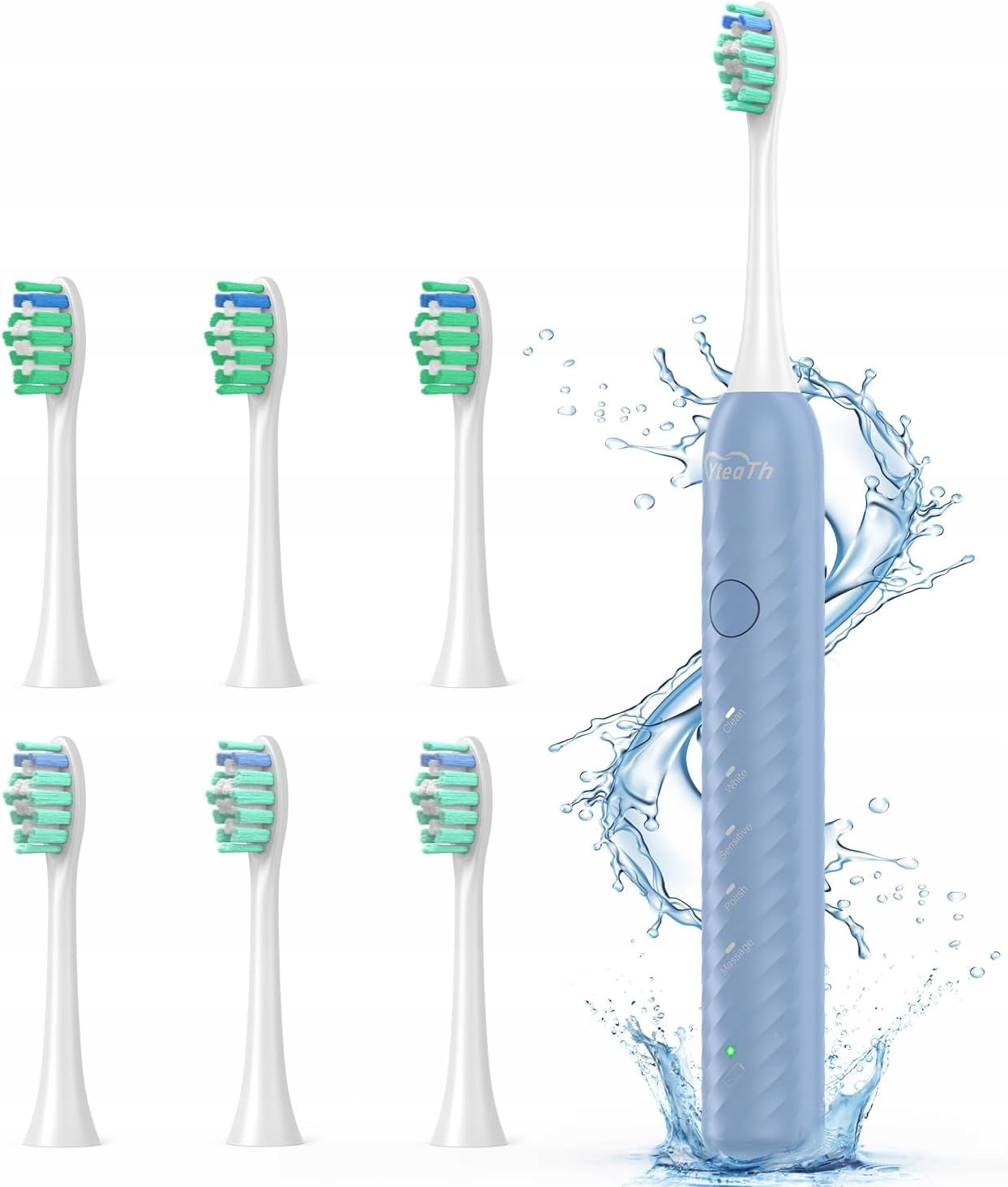 Sonic toothbrush YteaTh Y01 | 5 modes | 6 tips | USB-C BLUE Manufacturer code Y0001