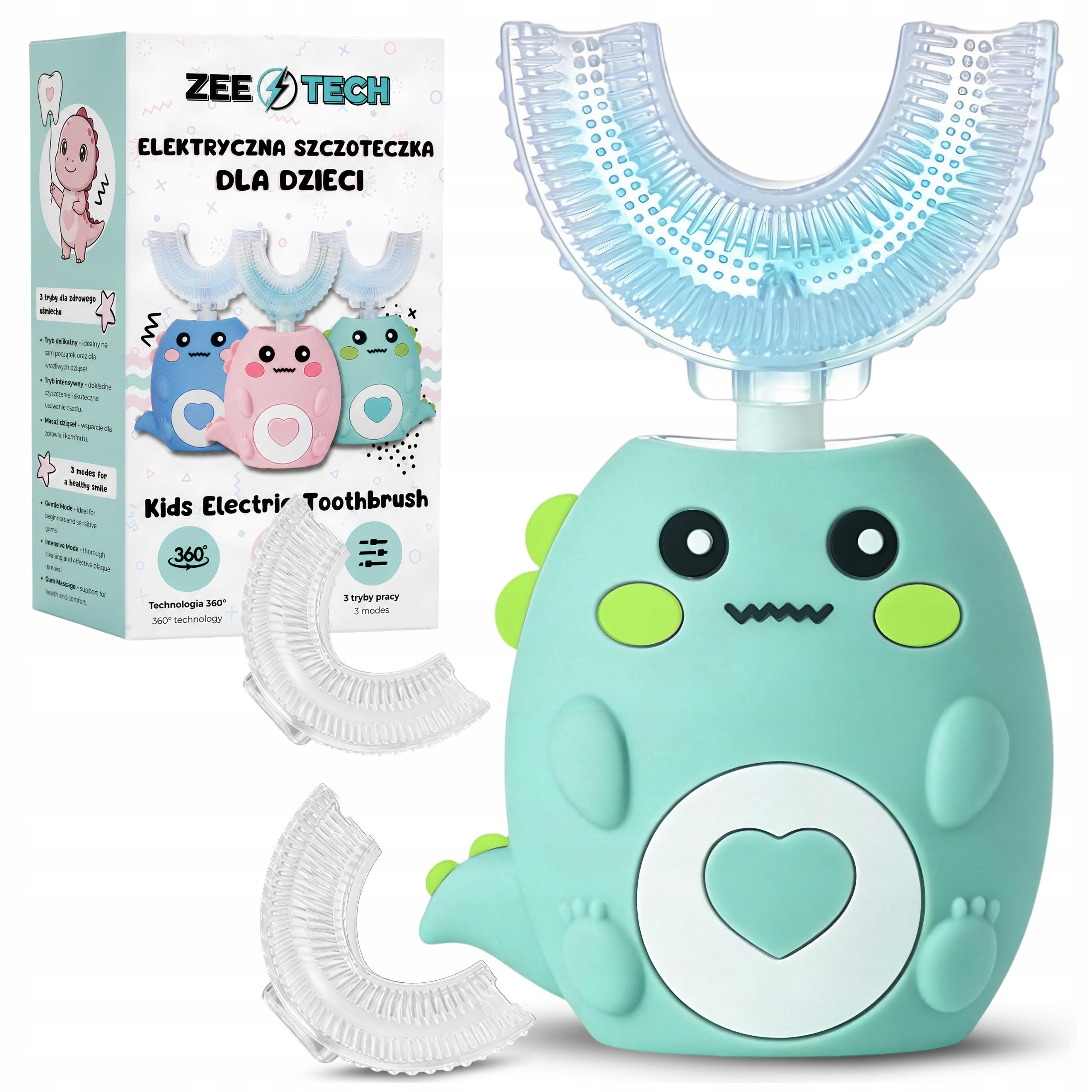 Sonic toothbrush for children 360 electric 2-12 years 45 seconds