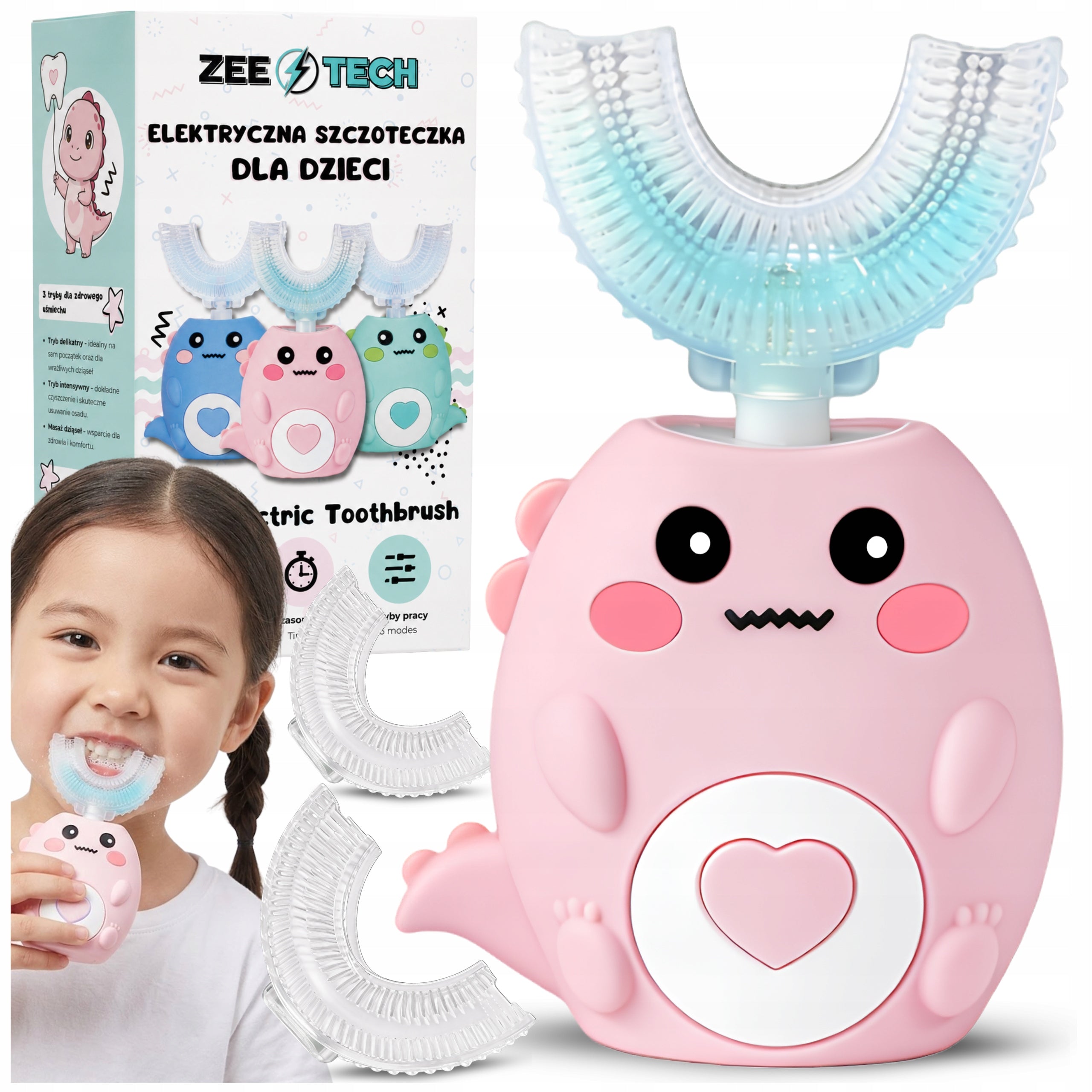 Sonic toothbrush for children 360 electric 2-12 years 45 seconds