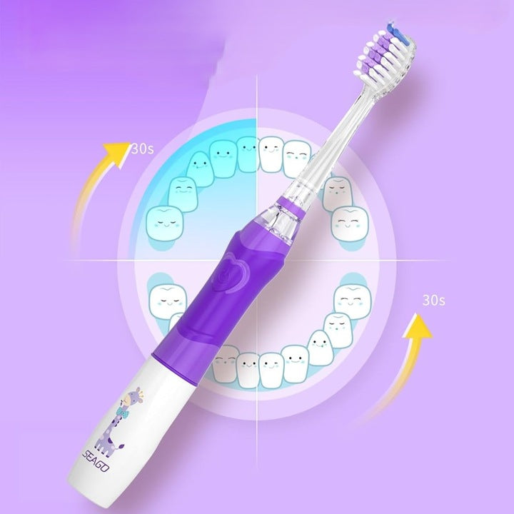 Sonic toothbrush for children SEAGO SG-977 with 8 tips!! - Purple Medical device no