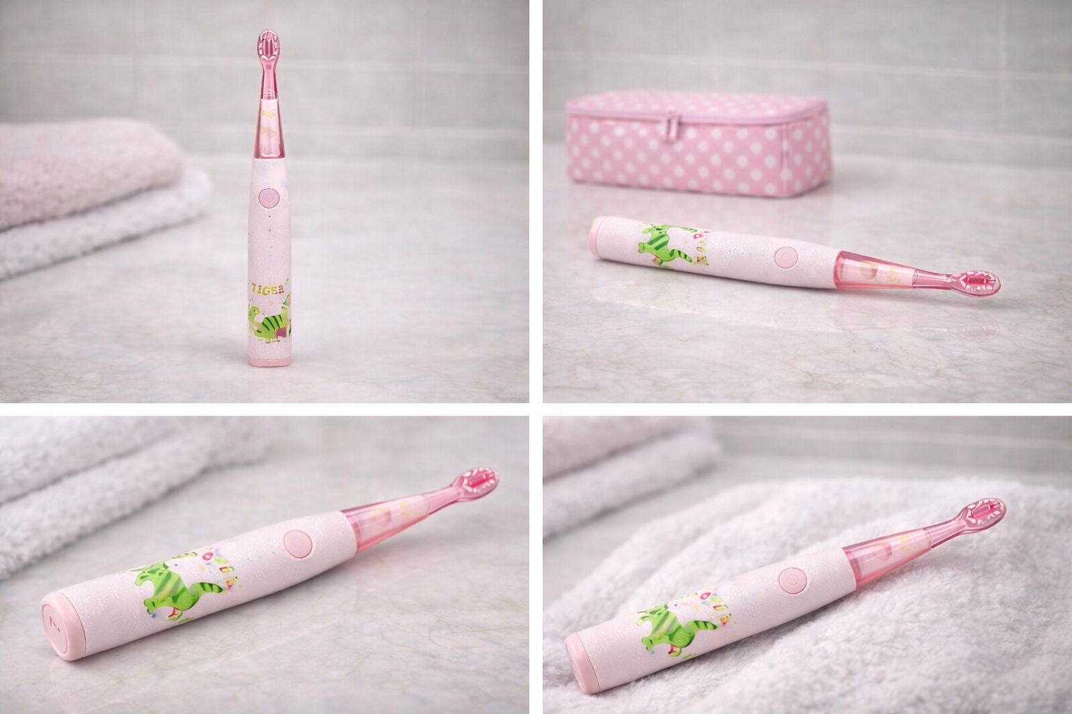 Sonic toothbrush for children Selvione pink delicate ED710 Manufacturer code ED710-Pink